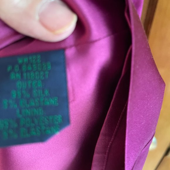 Boden Magenta Silk Dress - UK18/US 14 - Picture 5 of 9